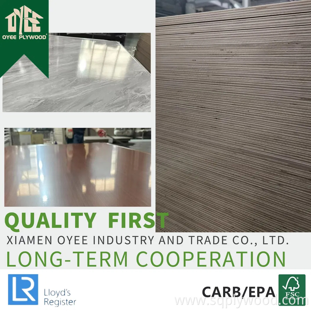 Fabricado En China 18mm Laminated/Melamine Plywood with Wood Grain for Cabinet